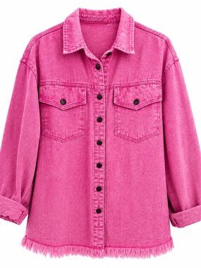 Women's Pink Denim Jacket